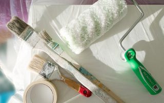 limpieza brocha rodillo